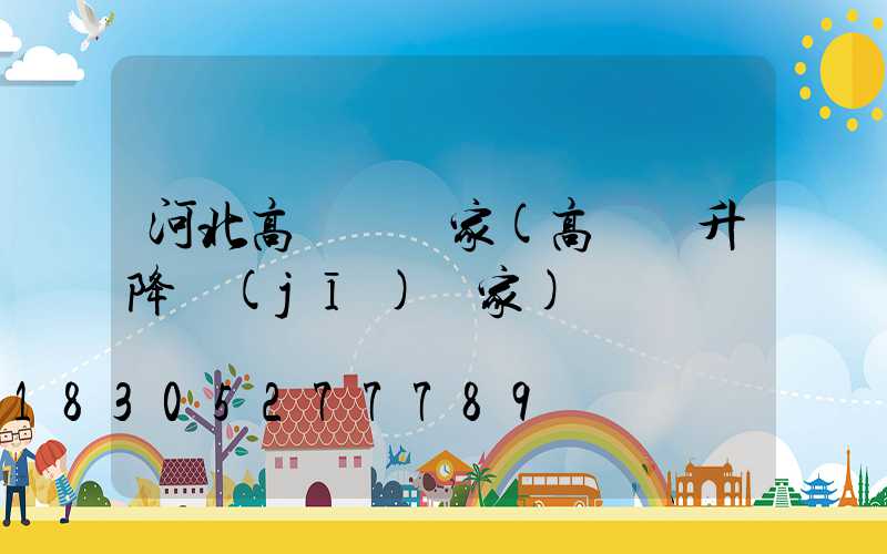 河北高桿燈廠家(高桿燈升降機(jī)廠家)