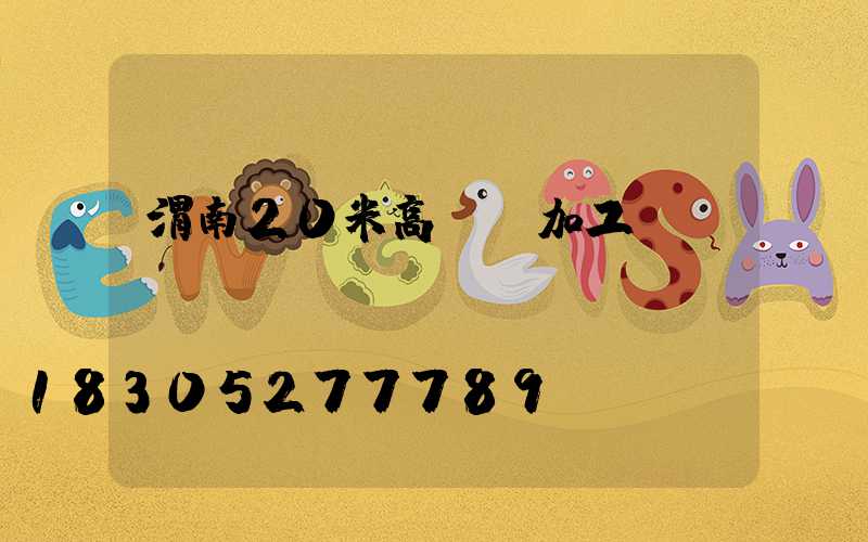 渭南20米高桿燈加工廠