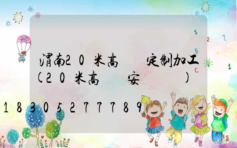 渭南20米高桿燈定制加工(20米高桿燈安裝視頻)