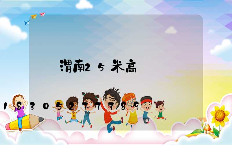 渭南25米高桿燈