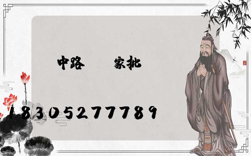 漢中路燈廠家批發(fā)