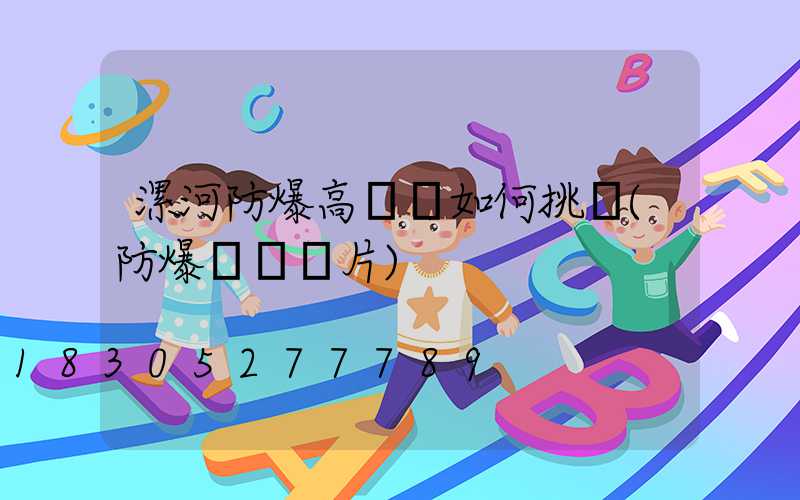 漯河防爆高桿燈如何挑選(防爆燈桿圖片)