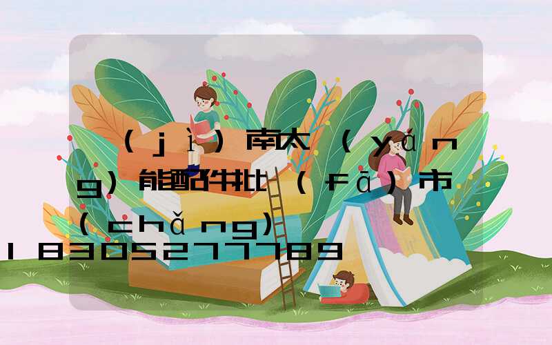 濟(jì)南太陽(yáng)能配件批發(fā)市場(chǎng)電話