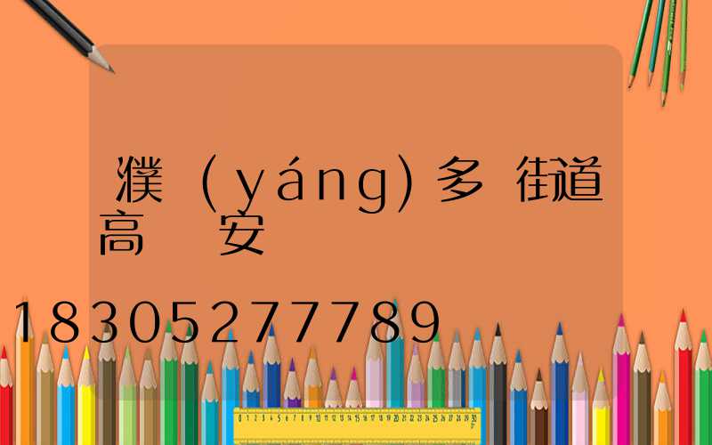 濮陽(yáng)多頭街道高桿燈安裝