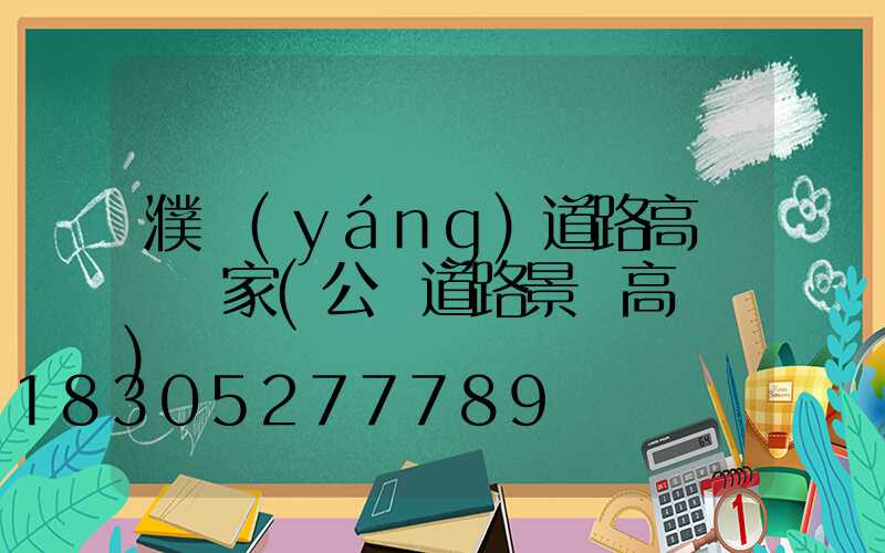 濮陽(yáng)道路高桿燈廠家(公園道路景觀高桿燈)