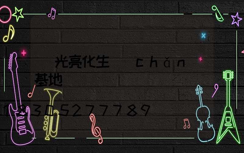 燈光亮化生產(chǎn)基地