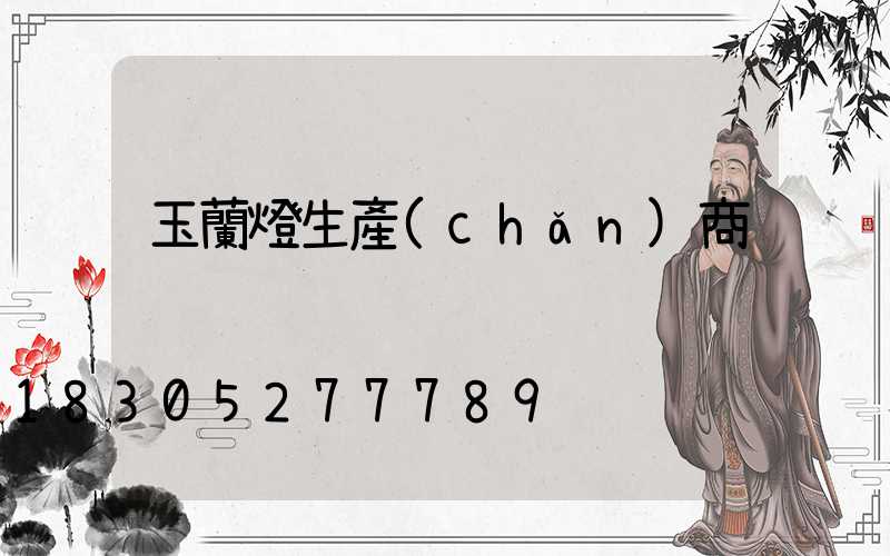 玉蘭燈生產(chǎn)商