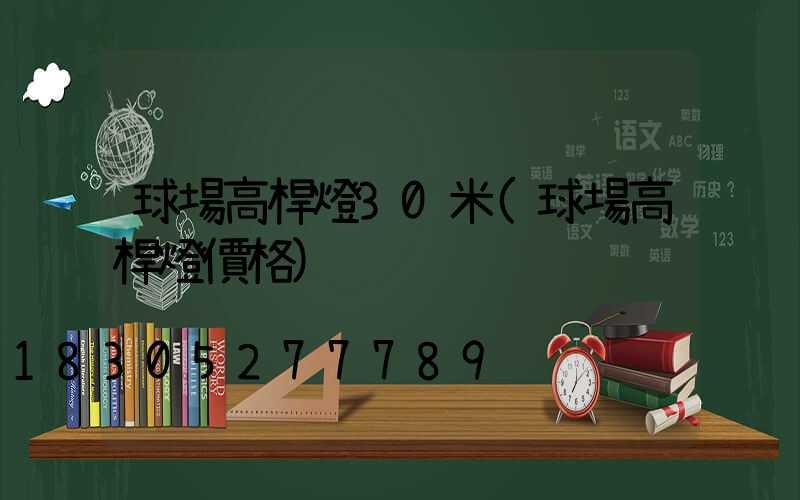 球場高桿燈30米(球場高桿燈價格)