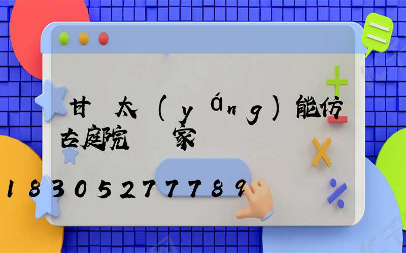 甘肅太陽(yáng)能仿古庭院燈廠家