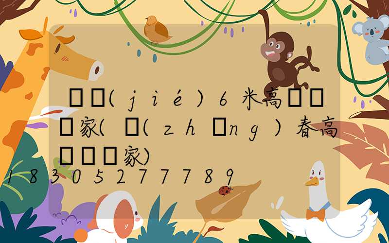 畢節(jié)6米高桿燈廠家(長(zhǎng)春高桿燈廠家)