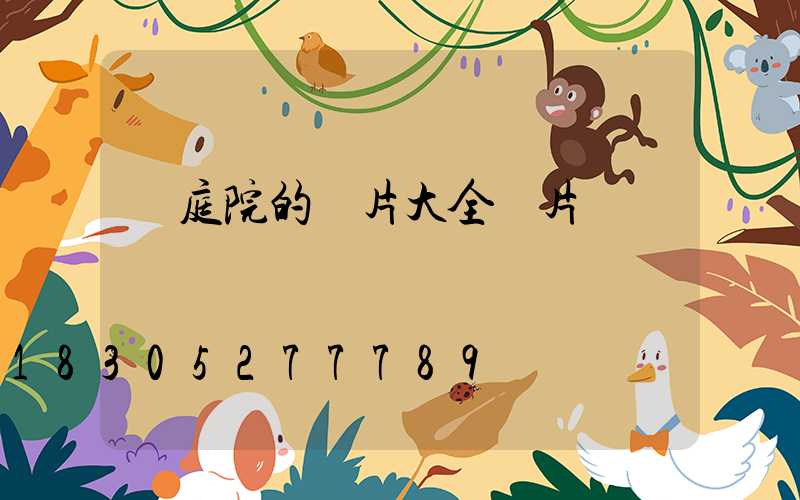 畫庭院的圖片大全圖片