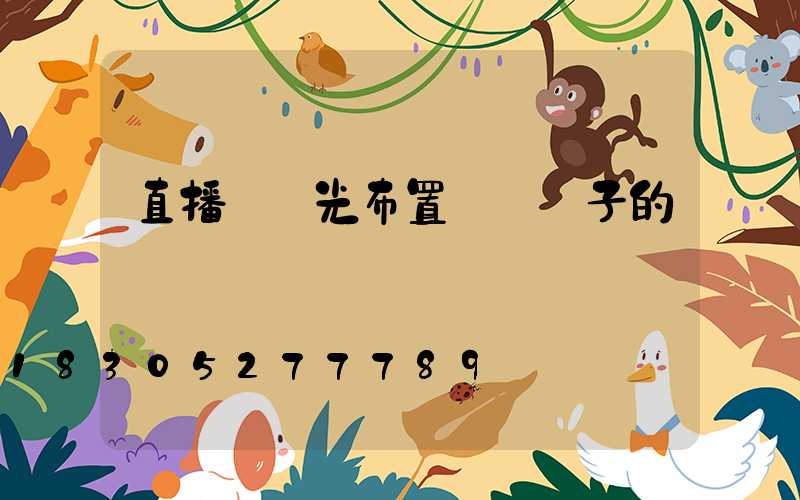 直播間燈光布置圖帶鏡子的