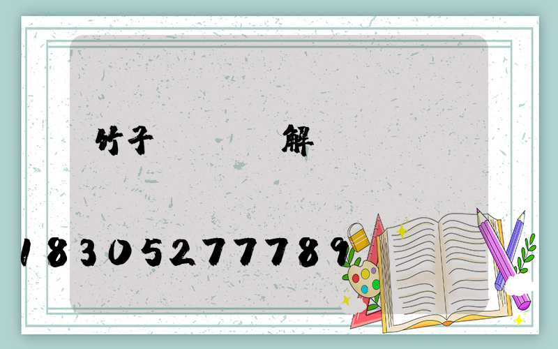 竹子種類及圖解