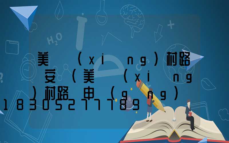 美麗鄉(xiāng)村路燈安裝(美麗鄉(xiāng)村路燈申請(qǐng)報(bào)告)
