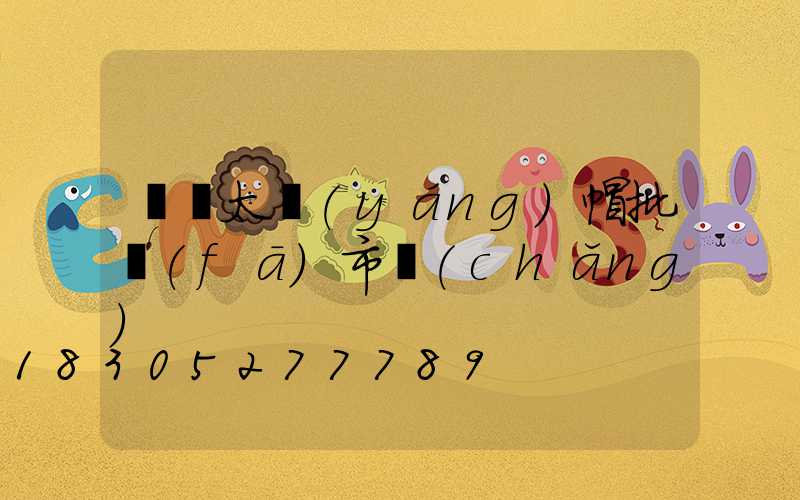 義烏太陽(yáng)帽批發(fā)市場(chǎng)
