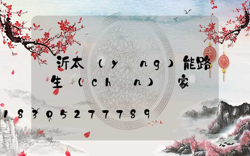 臨沂太陽(yáng)能路燈生產(chǎn)廠家