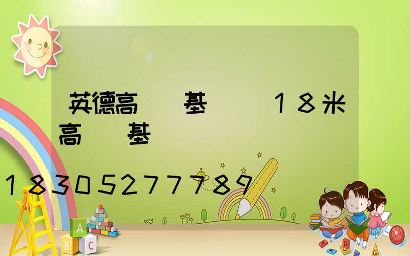 英德高桿燈基礎圖(18米高桿燈基礎圖)