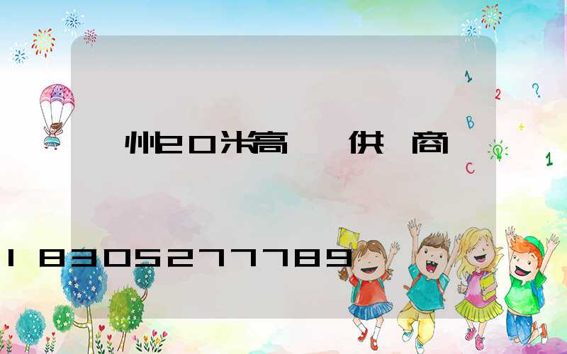 荊州20米高桿燈供應商