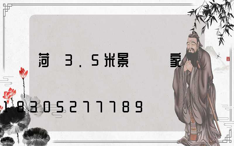 菏澤3.5米景觀燈廠家