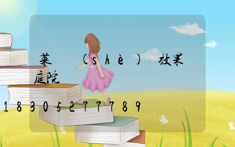 菜園設(shè)計效果圖庭院