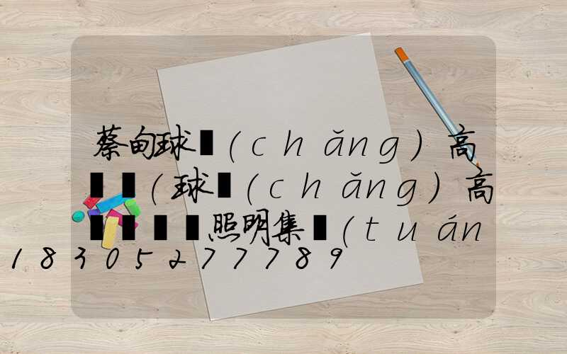 蔡甸球場(chǎng)高桿燈(球場(chǎng)高桿燈誠陽照明集團(tuán))