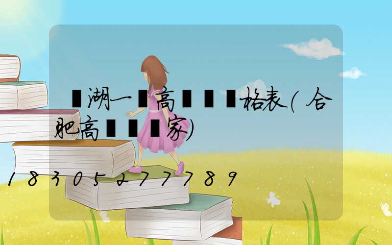 蕪湖一體高桿燈價格表(合肥高桿燈廠家)