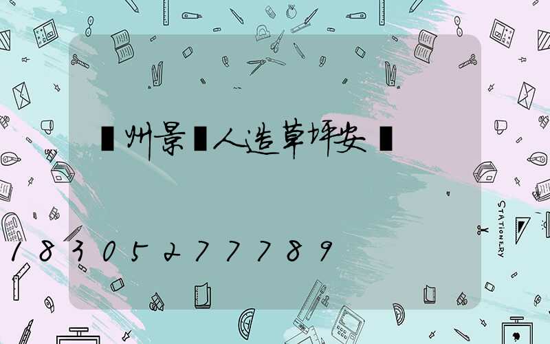 蘭州景觀人造草坪安裝