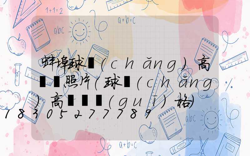 蚌埠球場(chǎng)高桿燈照片(球場(chǎng)高桿燈規(guī)格)