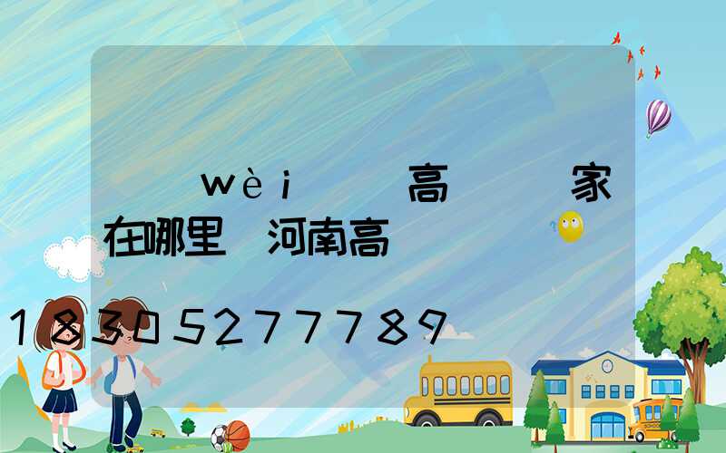 衛(wèi)輝高桿燈廠家在哪里(河南高桿燈)