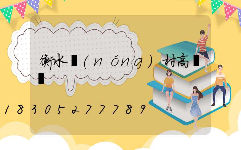 衡水農(nóng)村高桿燈