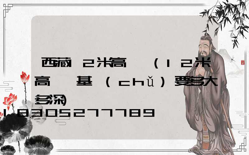 西藏12米高桿燈(12米高桿燈基礎(chǔ)要多大多深)