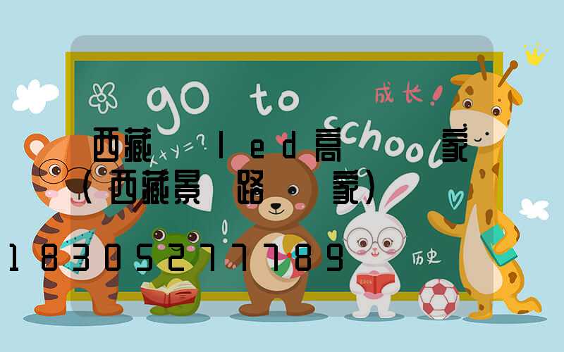 西藏廣場led高桿燈廠家(西藏景觀路燈廠家)