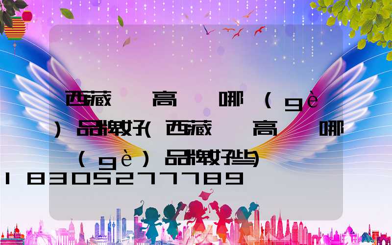 西藏廣場高桿燈哪個(gè)品牌好(西藏廣場高桿燈哪個(gè)品牌好些)