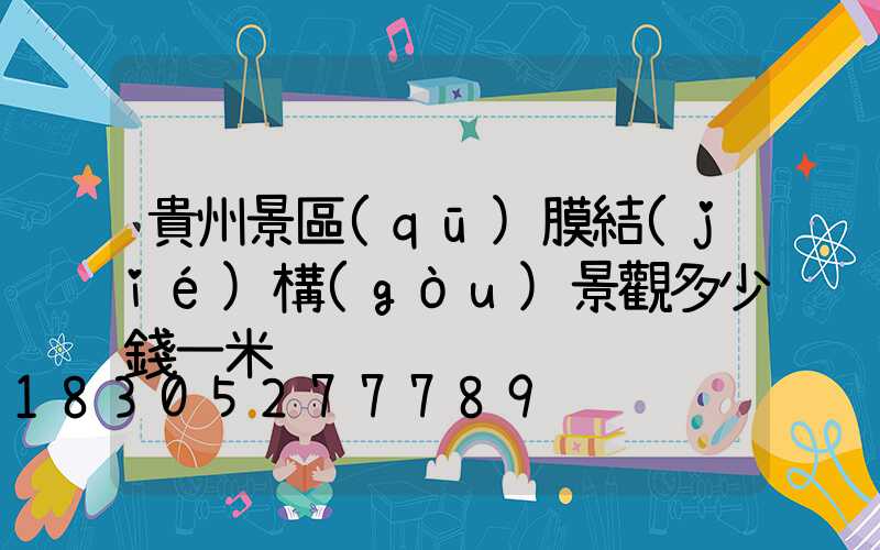 貴州景區(qū)膜結(jié)構(gòu)景觀多少錢一米