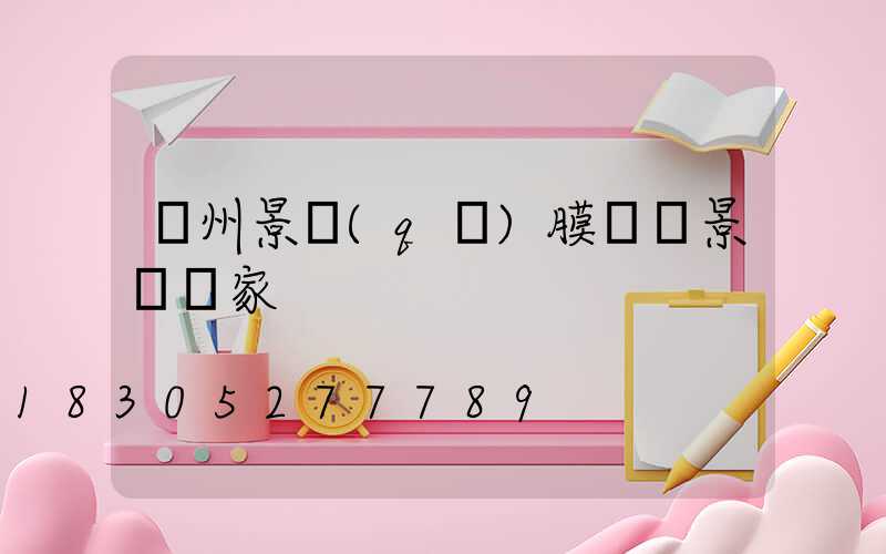 貴州景區(qū)膜結構景觀廠家