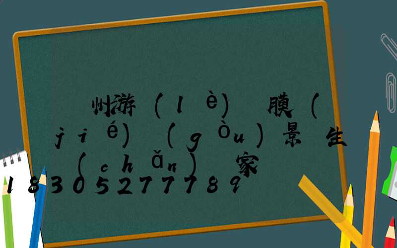 貴州游樂(lè)園膜結(jié)構(gòu)景觀生產(chǎn)廠家