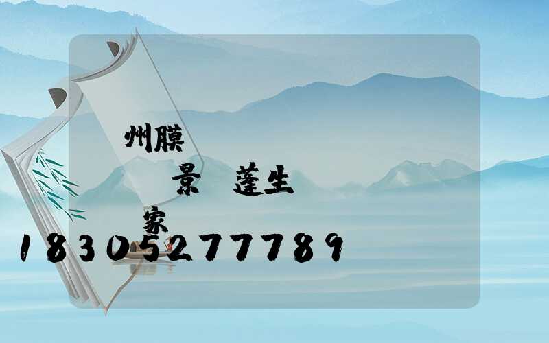 貴州膜結(jié)構(gòu)景觀蓬生產(chǎn)廠家