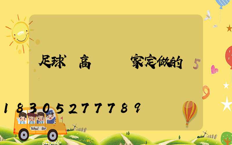 足球場高桿燈廠家定做的