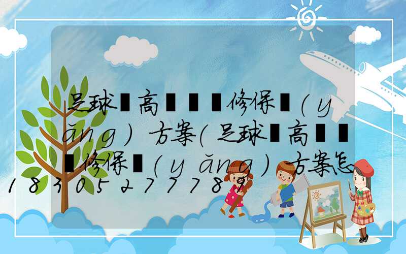 足球場高桿燈維修保養(yǎng)方案(足球場高桿燈維修保養(yǎng)方案怎么寫)