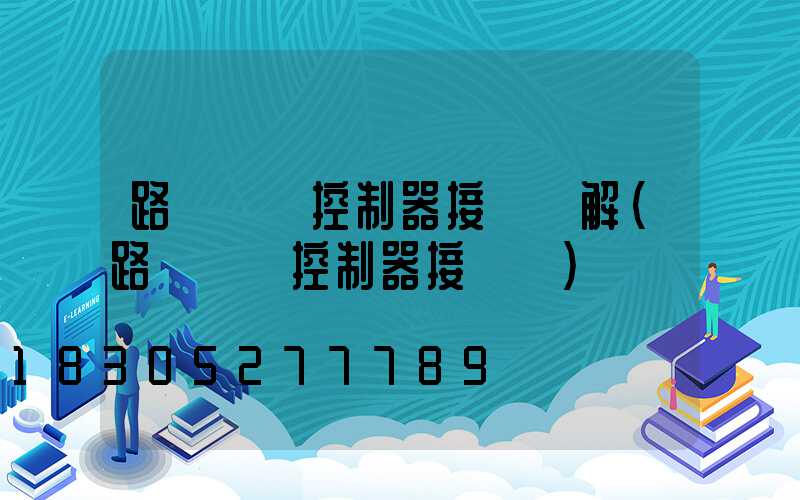 路燈時間控制器接線圖解(路燈單燈控制器接線圖)