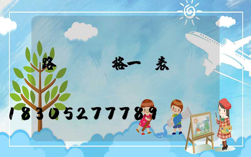 路燈燈桿價格一覽表