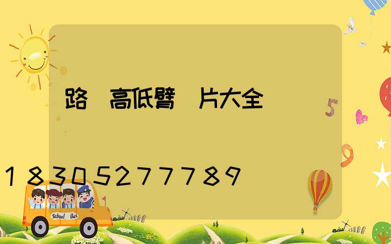 路燈高低臂圖片大全