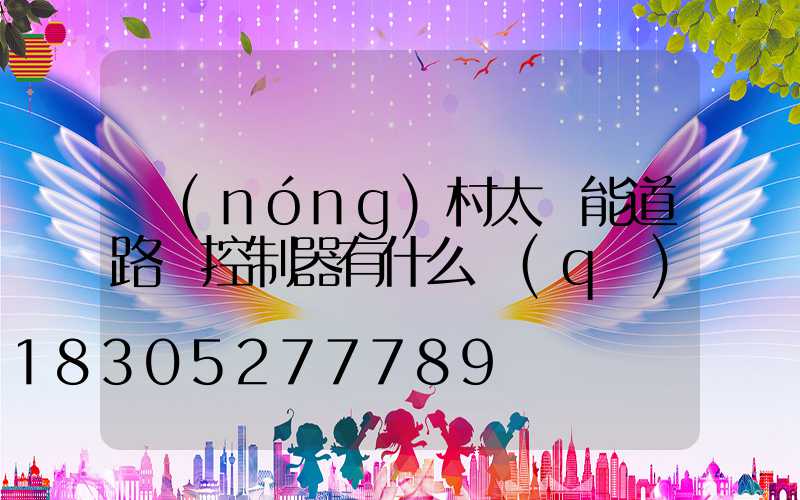 農(nóng)村太陽能道路燈控制器有什么區(qū)別嗎