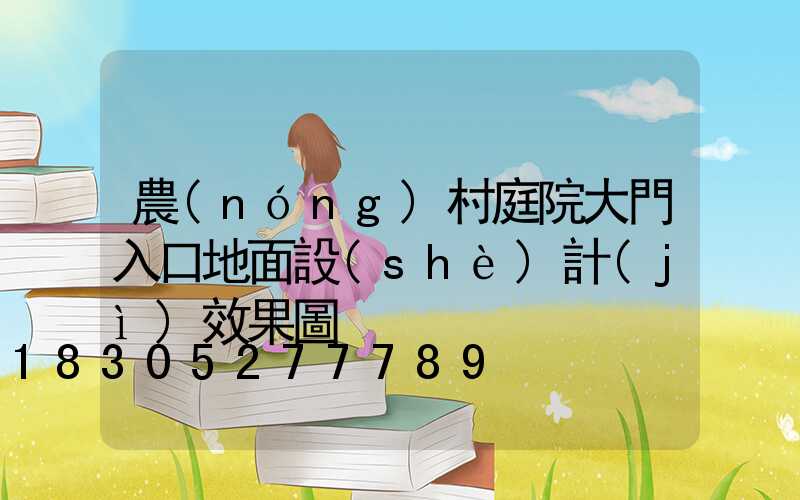 農(nóng)村庭院大門入口地面設(shè)計(jì)效果圖