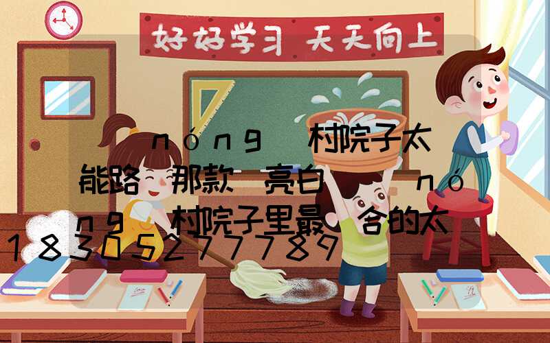 農(nóng)村院子太陽能路燈那款燈亮白(農(nóng)村院子里最適合的太陽能燈)