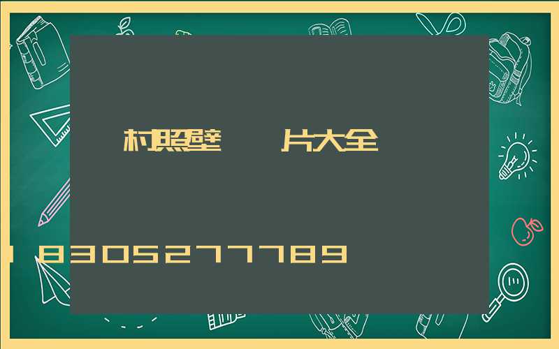 農村照壁墻圖片大全