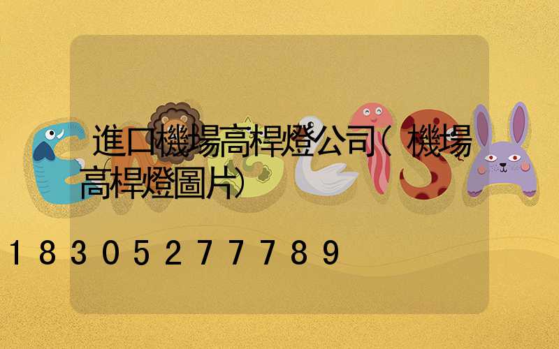 進口機場高桿燈公司(機場高桿燈圖片)
