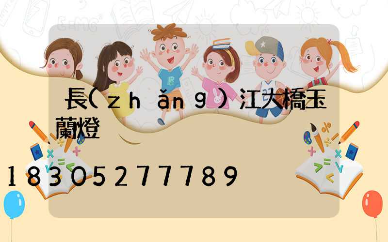 長(zhǎng)江大橋玉蘭燈