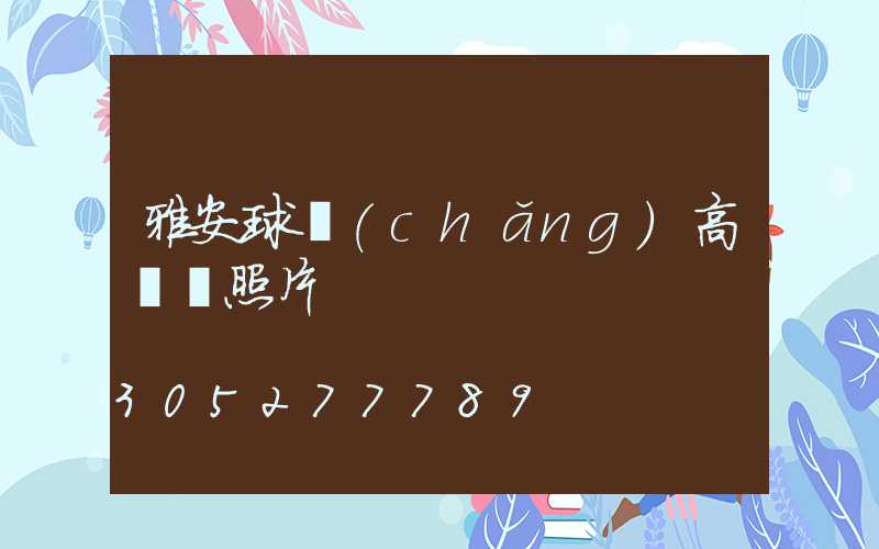 雅安球場(chǎng)高桿燈照片