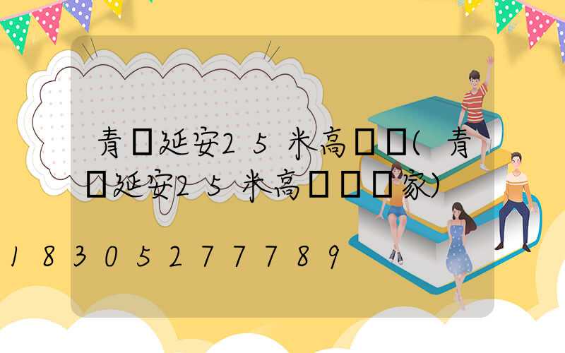 青島延安25米高桿燈(青島延安25米高桿燈廠家)